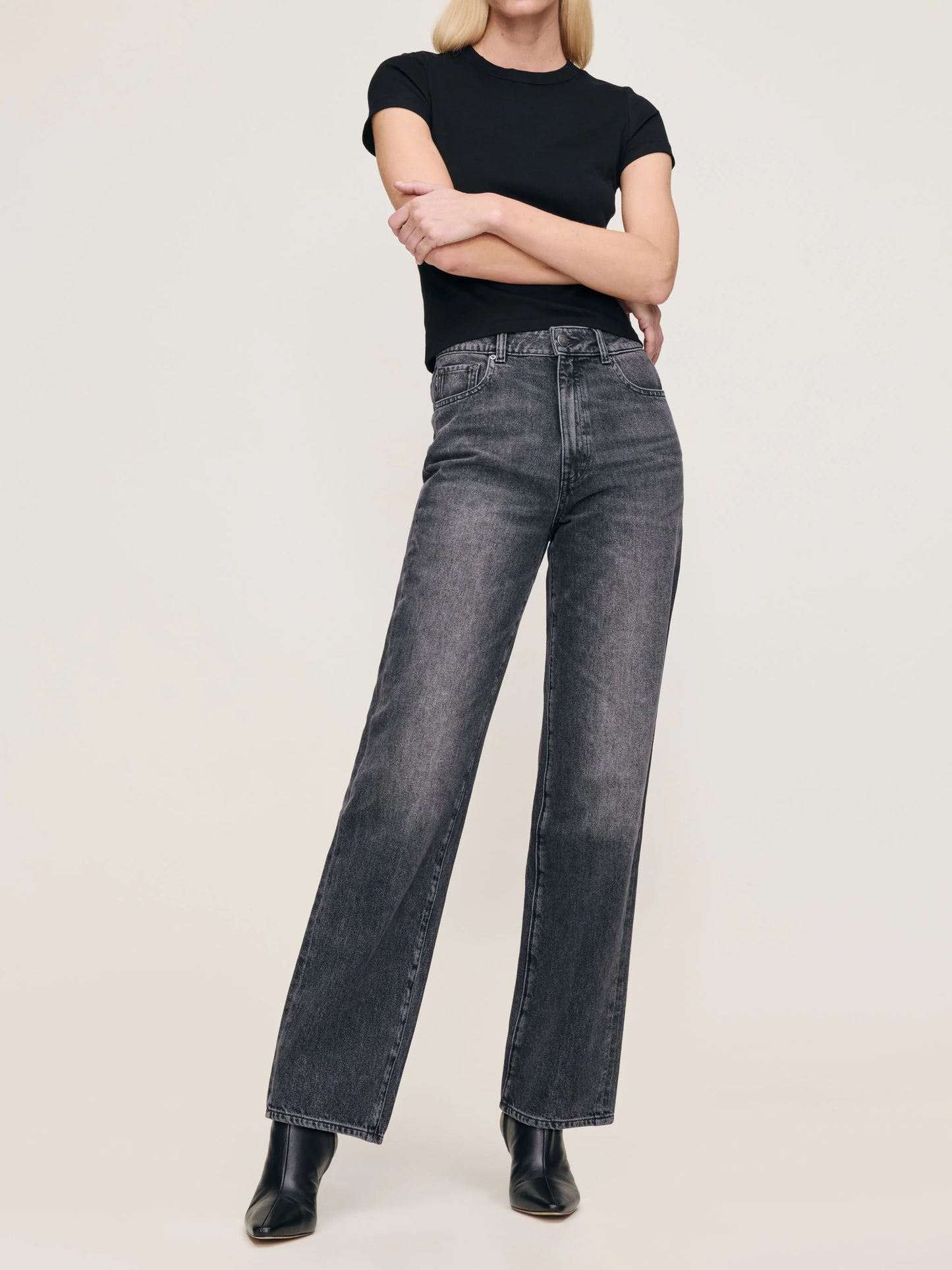 Karmine Refined Wide Leg High Rise 31" Jeans