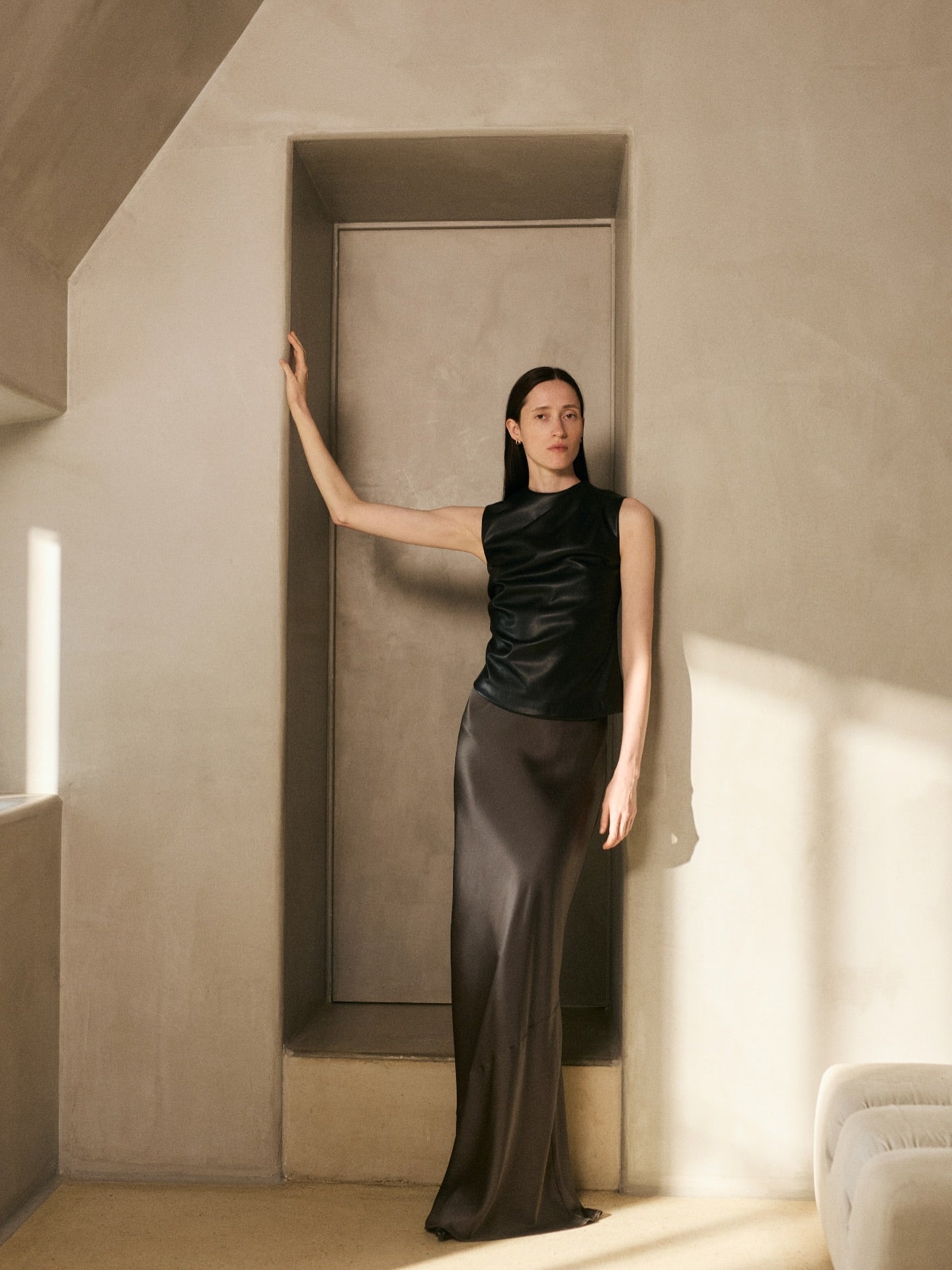 Silk Full Length Skirt