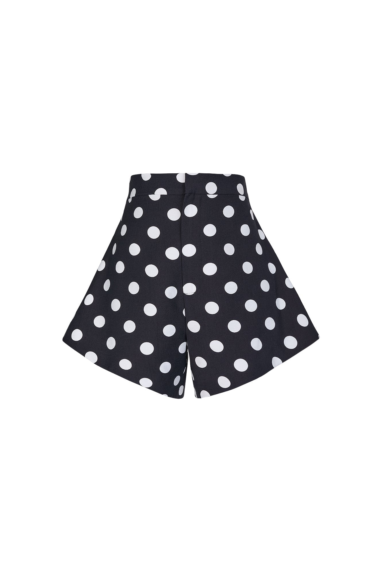 CHAGUARAMO SHORT IN BLACK POLKA DOTS