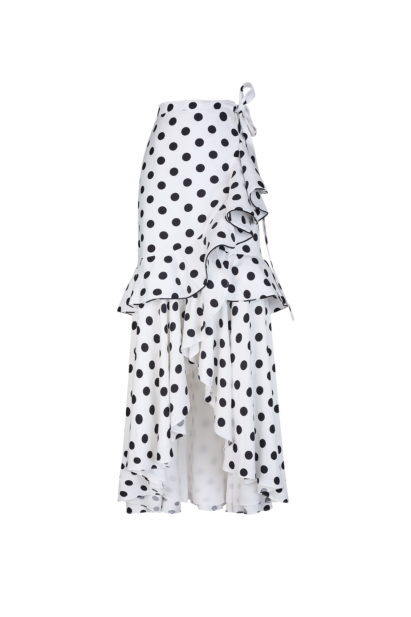 COSTANERA SKIRT IN WHITE POLKA DOTS