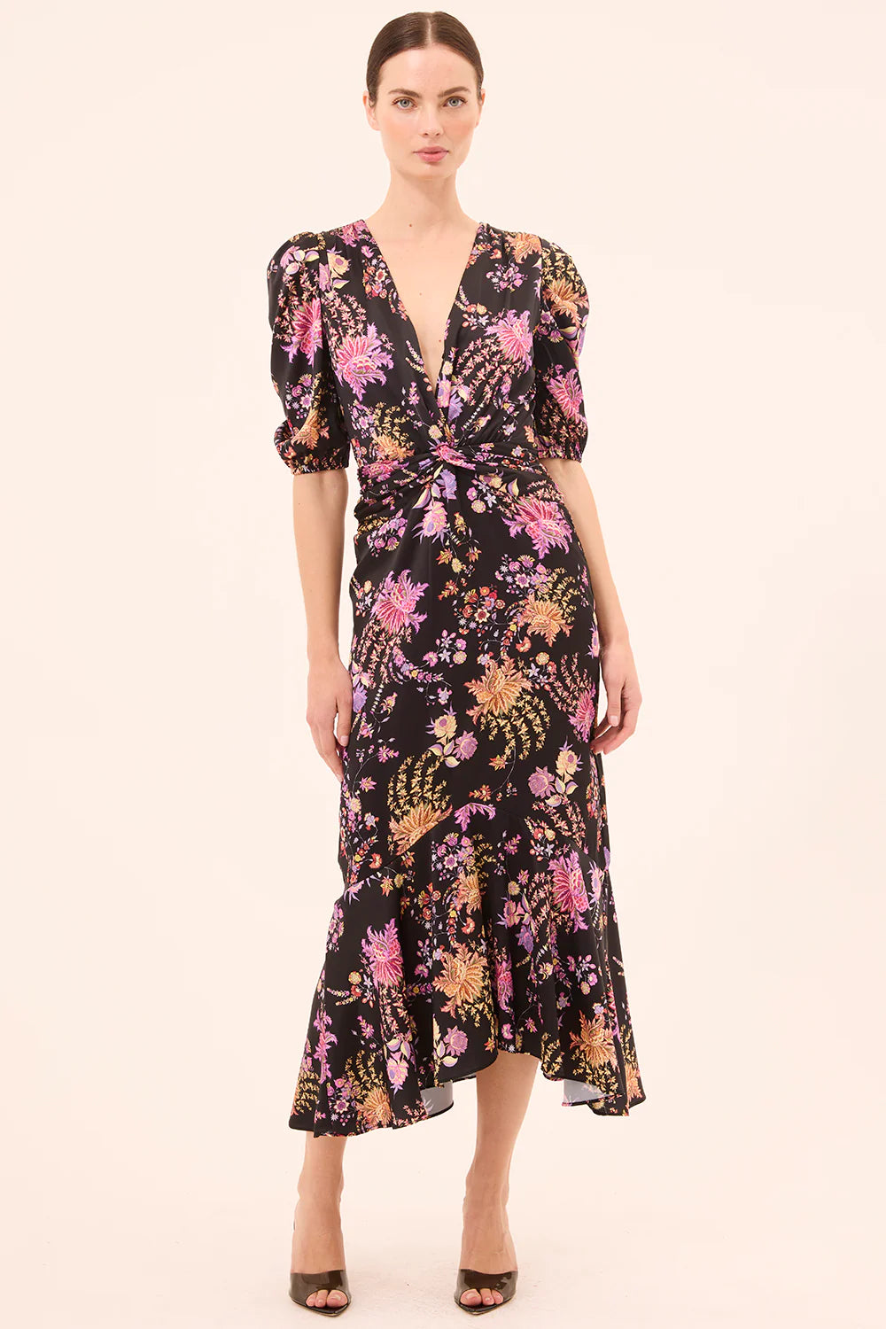 rosalie satin dress Rosalie Satin Maxi Dress Blue
