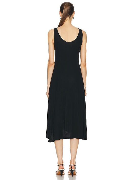 Matte Jersey Draped Knot Dress