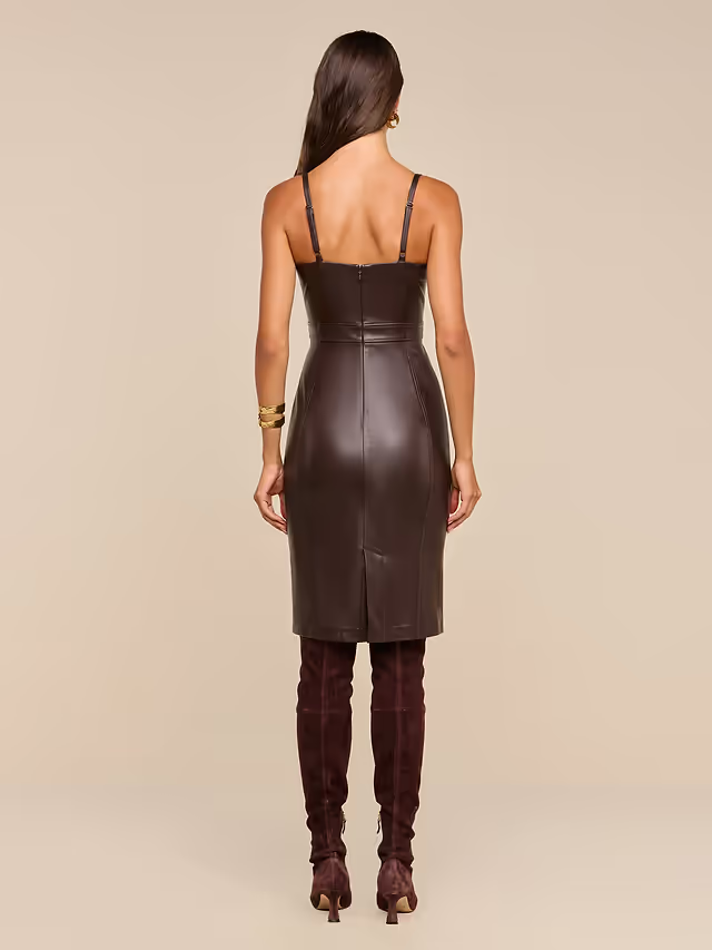 Halia Vegan Leather Dress