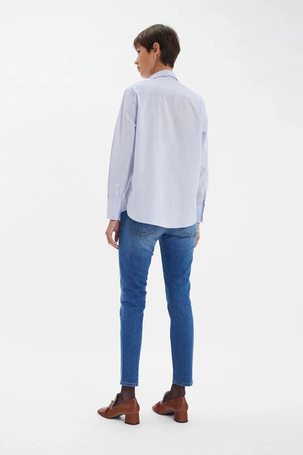 Maureen Light Blue Cotton Shirt