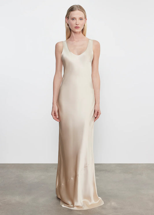 Silk Satin Tank Dress