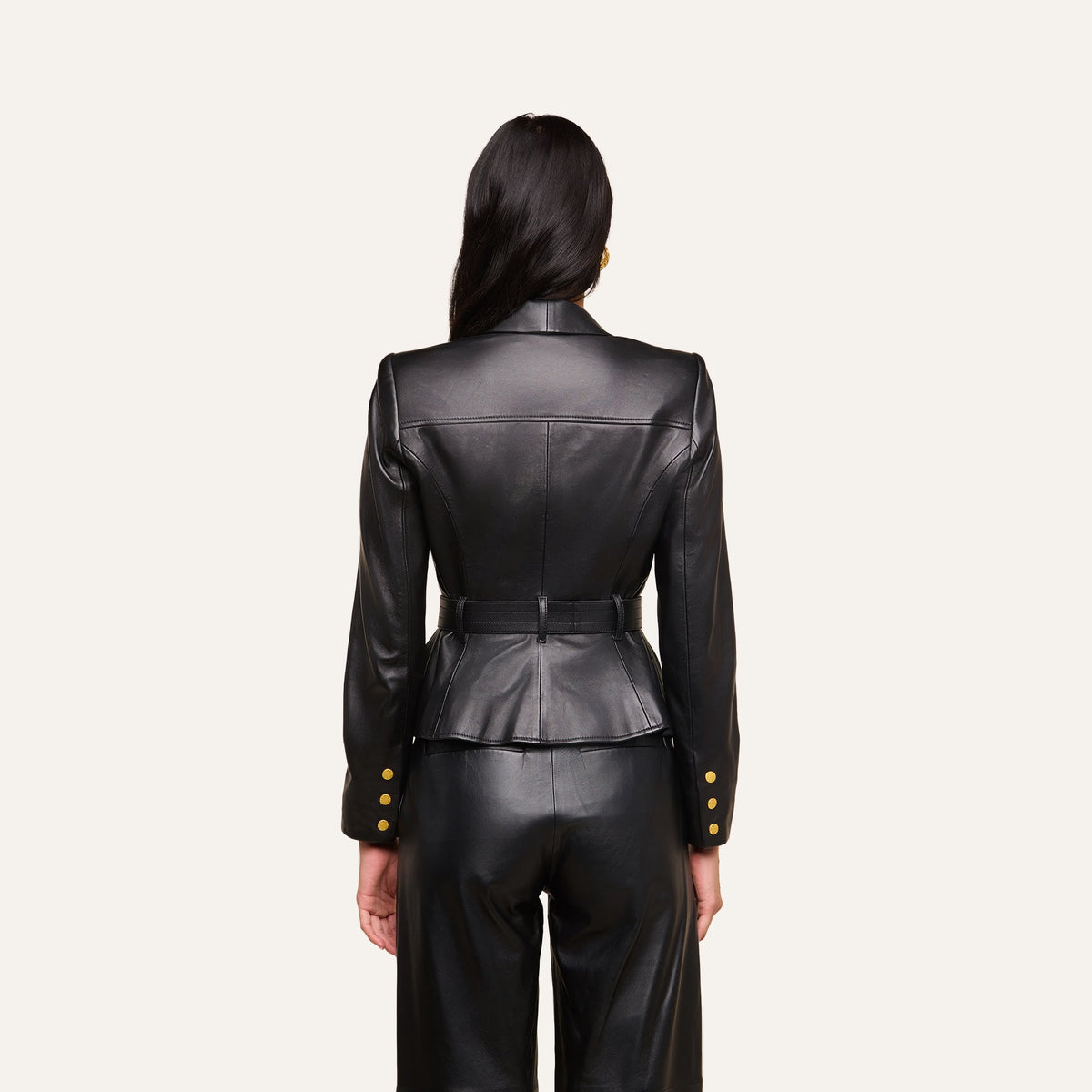 Wisteria Leather Blazer