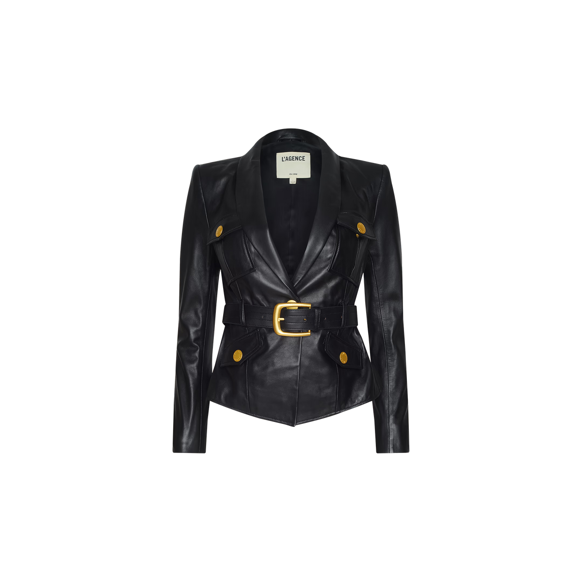 Wisteria Leather Blazer