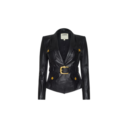 Wisteria Leather Blazer