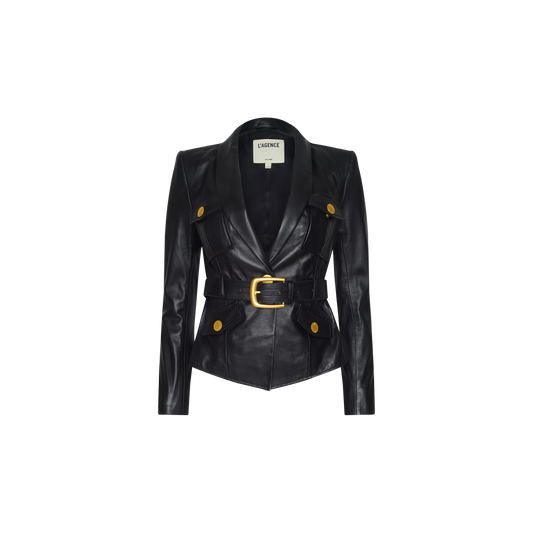 Wisteria Leather Blazer