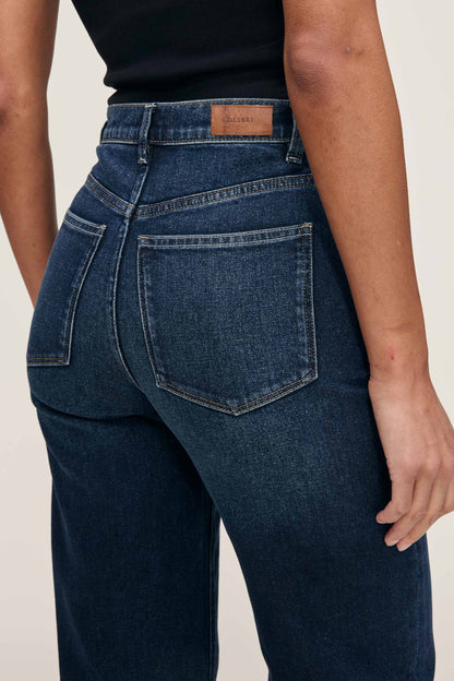 Karmine Refined Wide Leg High Rise 28" Jeans