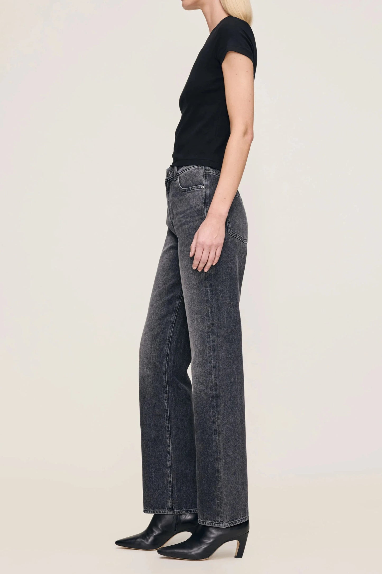 Karmine Refined Wide Leg High Rise 31" Jeans