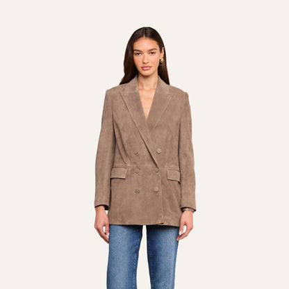 Aimee Oversized Suede Blazer
