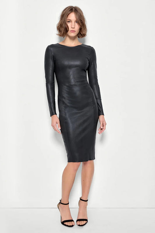 Mrs. Smith Stretch Leather Dress