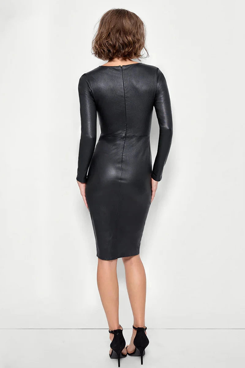 Mrs. Smith Stretch Leather Dress