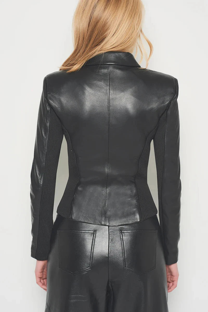 Mrs. Smith Recycled Leather Jacket