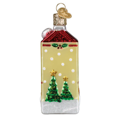 Eggnog Carton Ornament