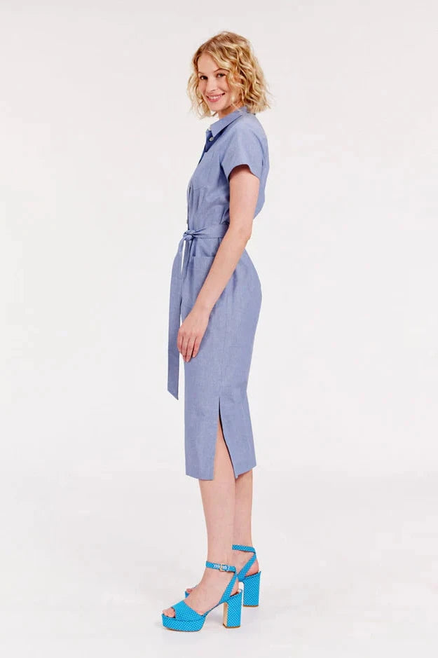 Ethel Straight Blue Dress