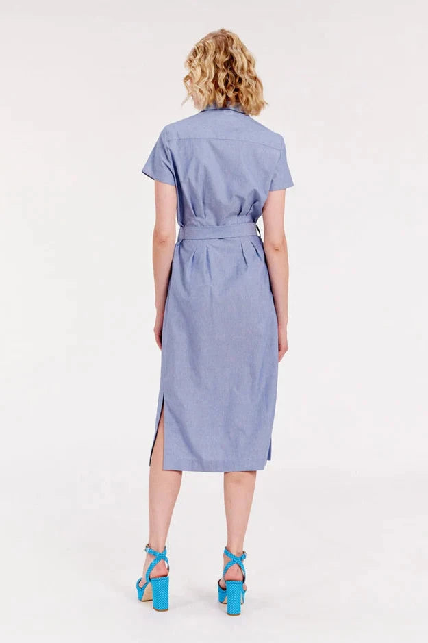 Ethel Straight Blue Dress