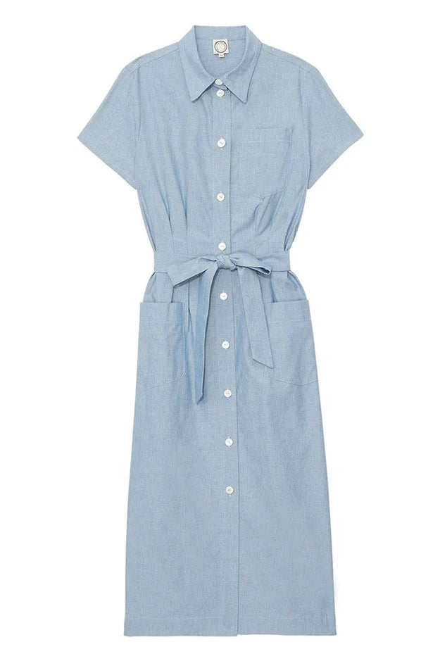 Ethel Straight Blue Dress