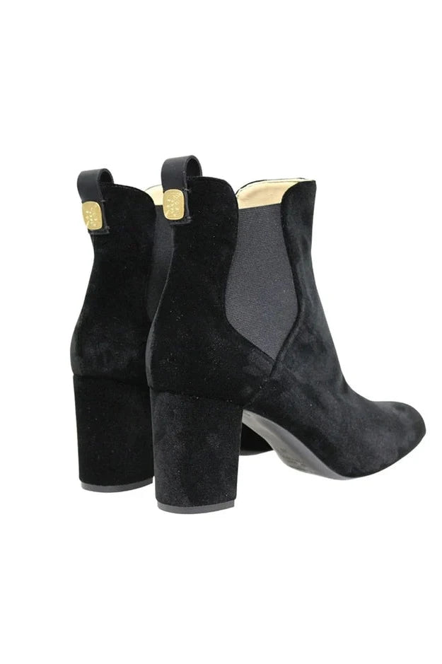 Velvet Heel Boots