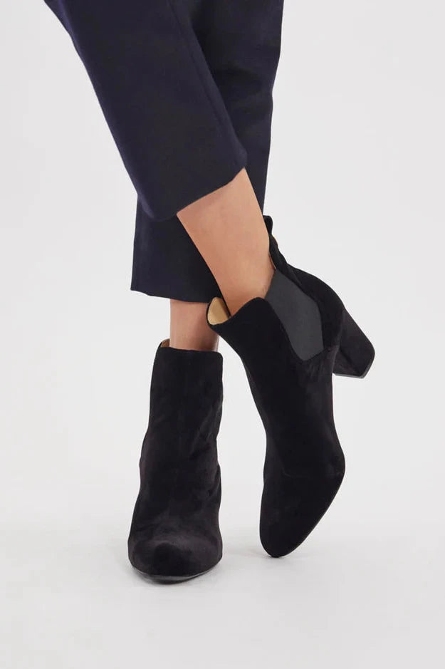 Velvet Heel Boots