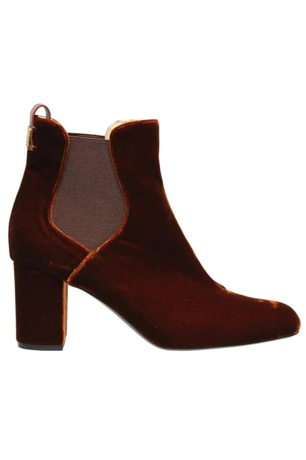 Velvet Heel Boots