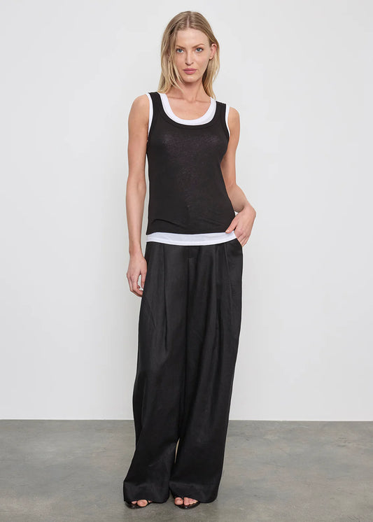 Tissue Jersey Layered Tanks