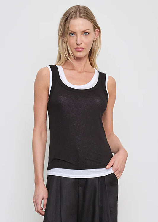 Tissue Jersey Layered Tanks
