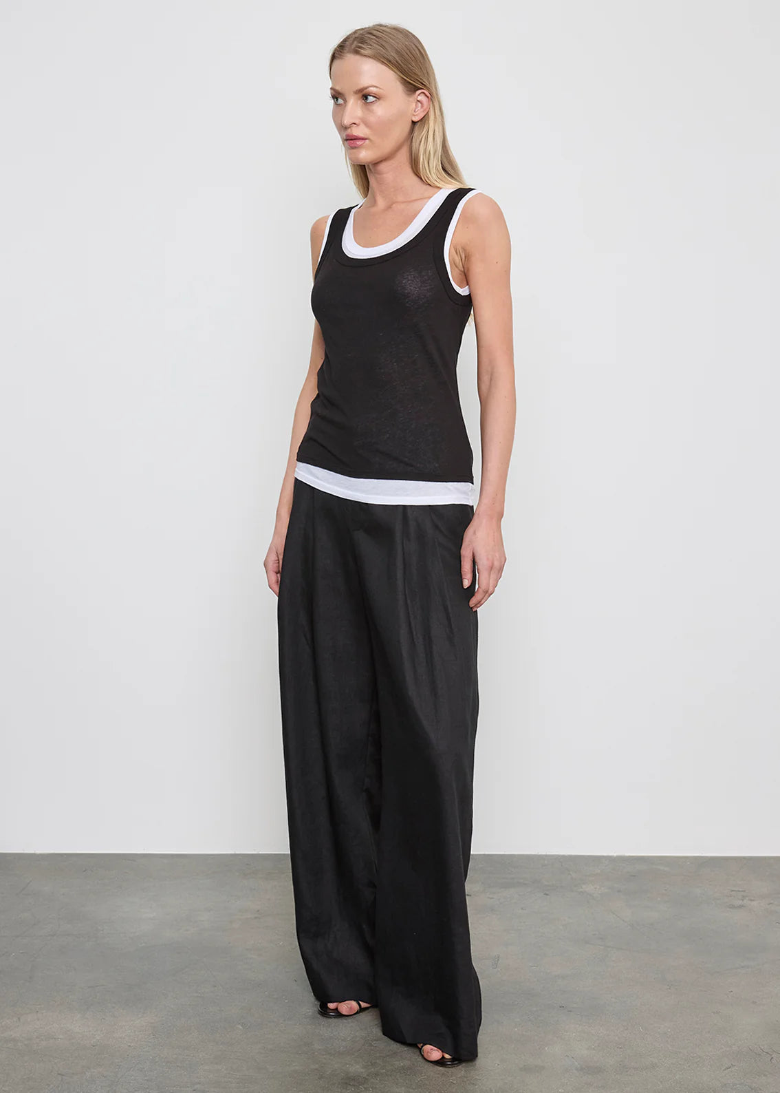 Tissue Jersey Layered Tanks