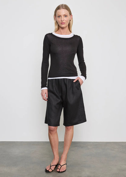 Tissue Jersey Layered L/S