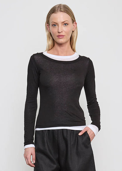 Tissue Jersey Layered L/S