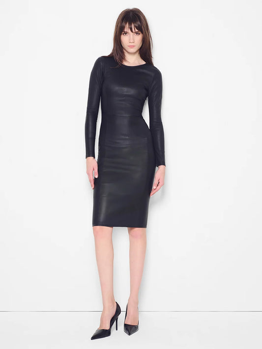 Mrs. Smith Stretch Leather Dress