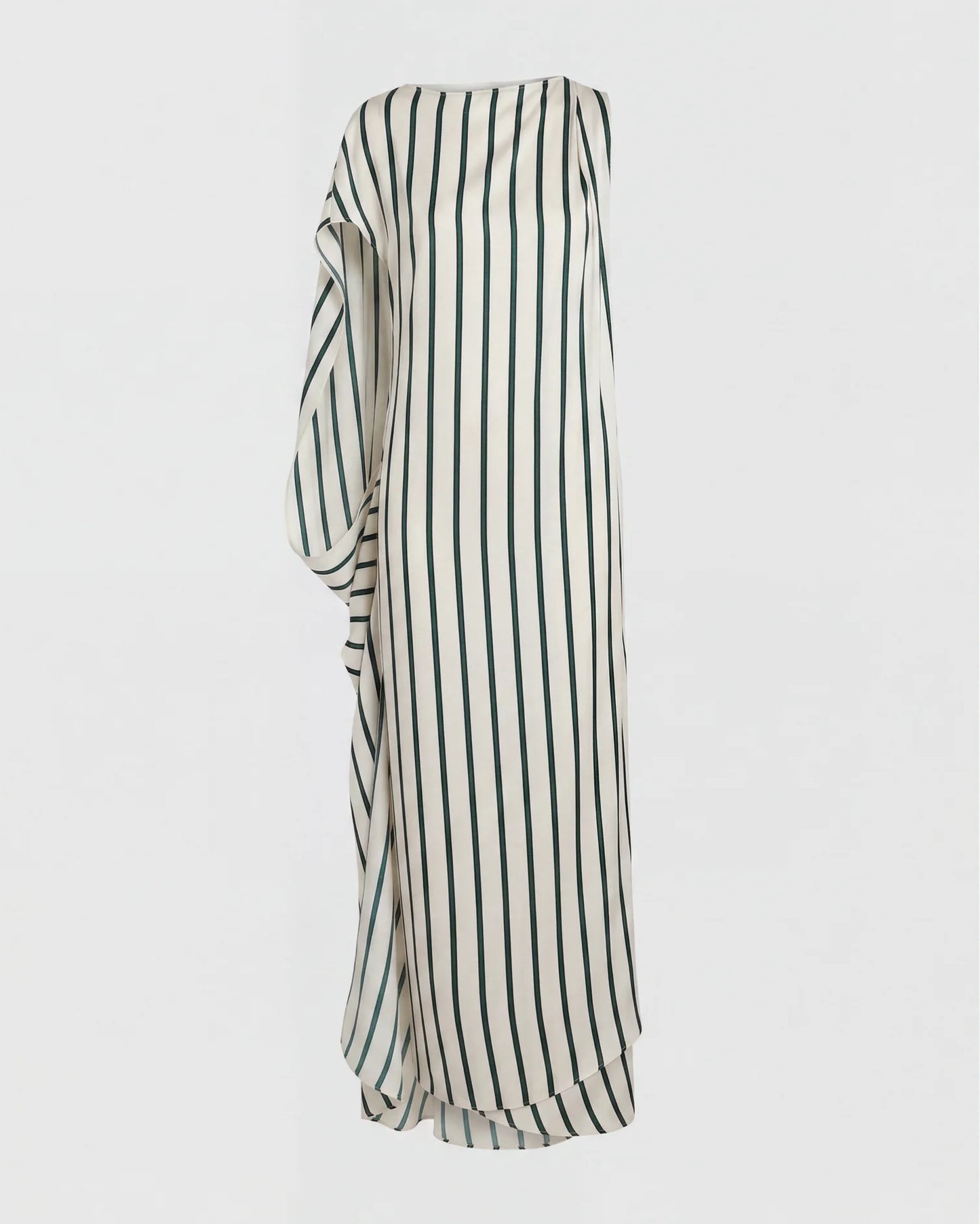 Cannes Silk Asymmetric Maxi Dress