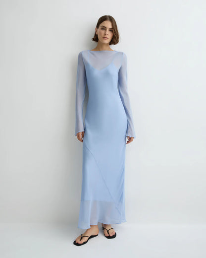 Capri Silk Bias Long Dress