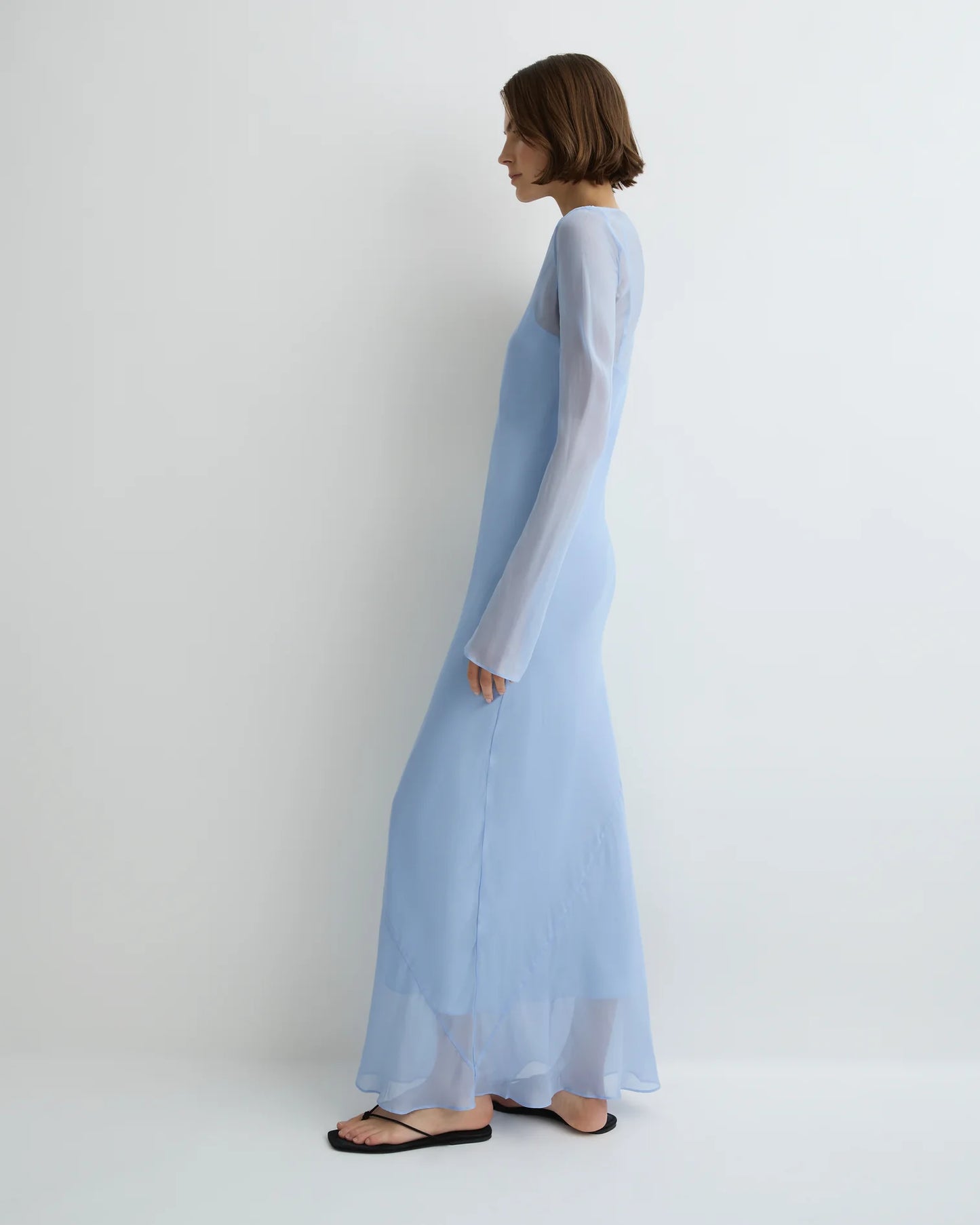 Capri Silk Bias Long Dress