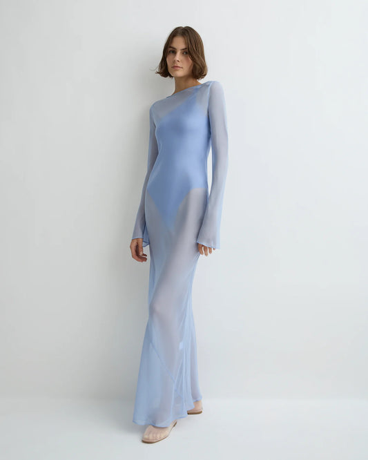Capri Silk Bias Long Dress