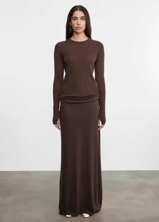 Cashmere Bias Skirt