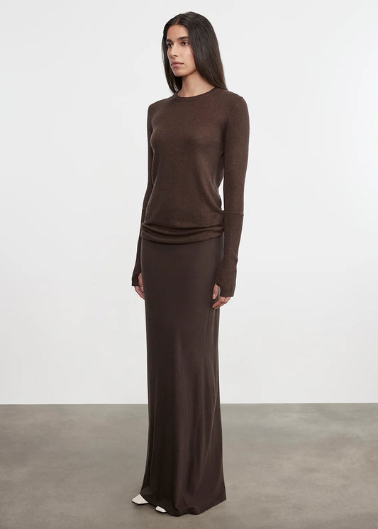 Cashmere Bias Skirt