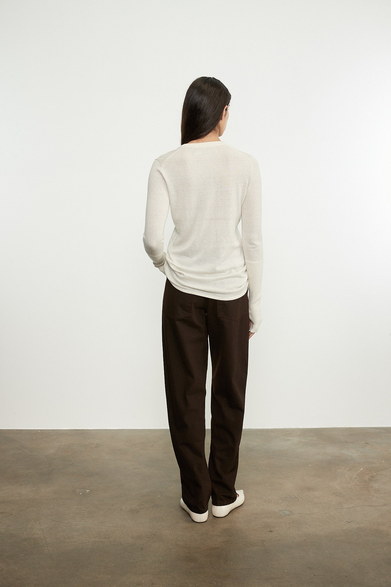 Fine Cashmere Knitted V-neck Sweater