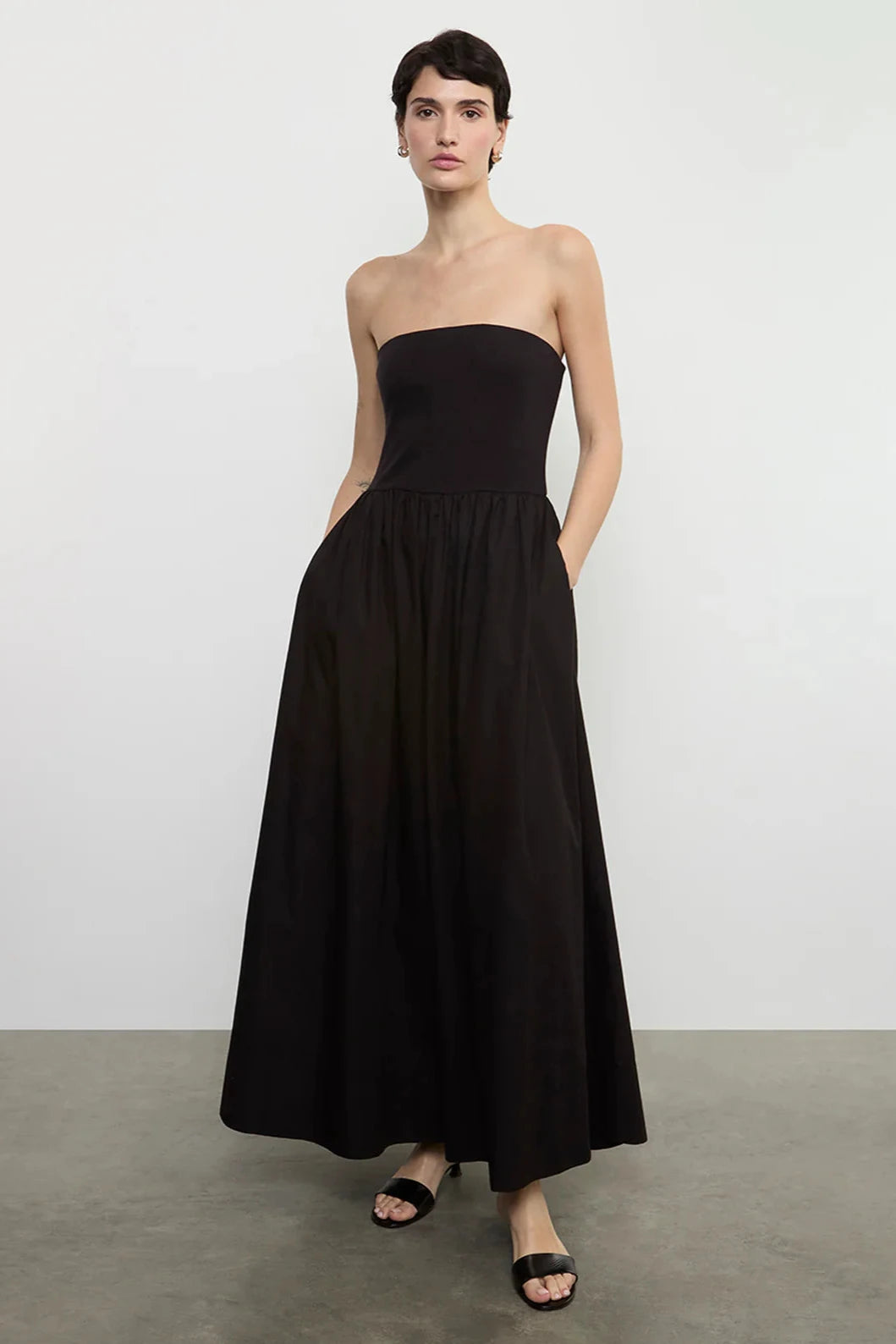 Cotton Resort Strapless Dress