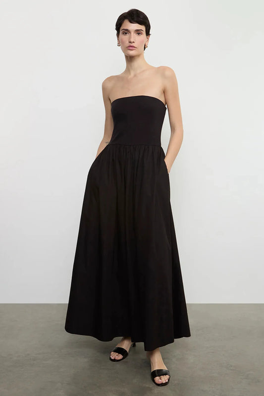 Cotton Resort Strapless Dress