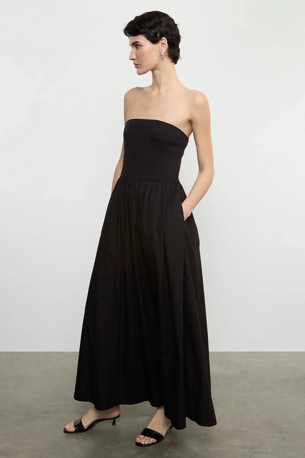Cotton Resort Strapless Dress