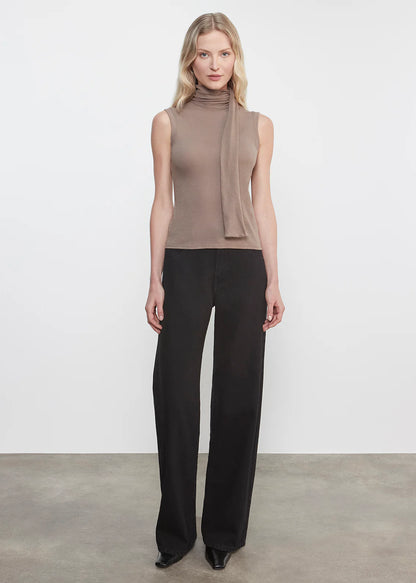 Cashmere Sleeveless Scarf Top