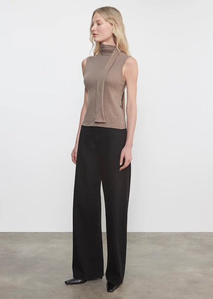 Cashmere Sleeveless Scarf Top