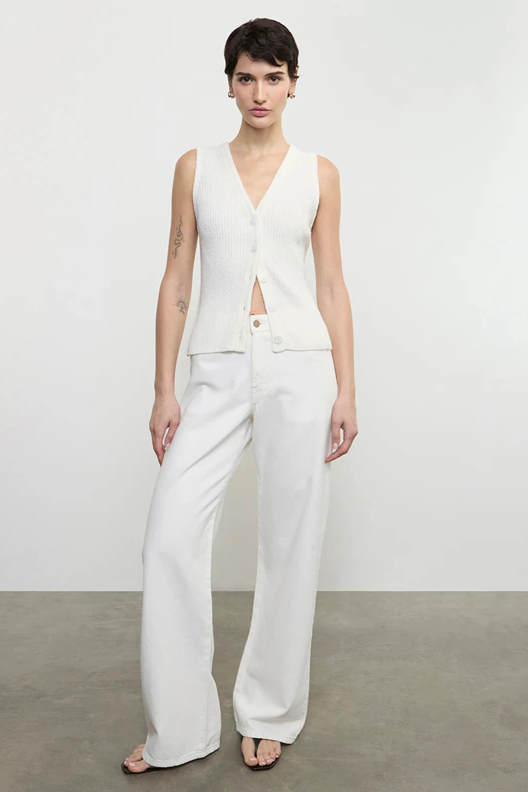 Boucle Knit Vest