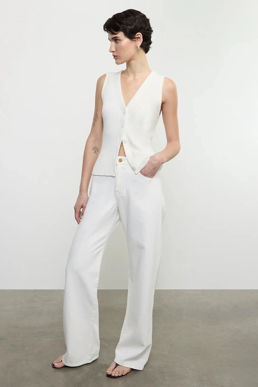 Slouchy Straight Jean in Italian Denim