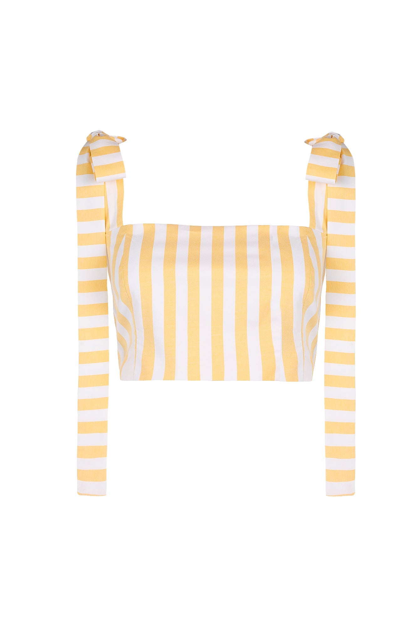 MIMOSA TOP IN YELLOW STRIPES