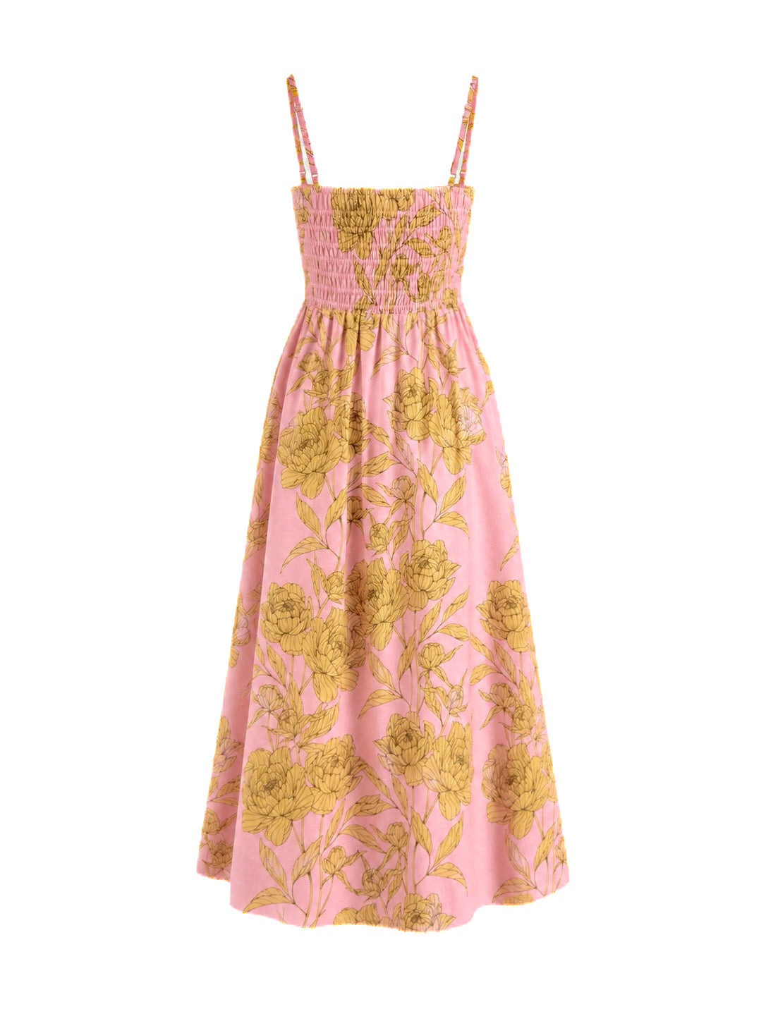 VENETA DRESS IN SUNLIT PINK PRINT