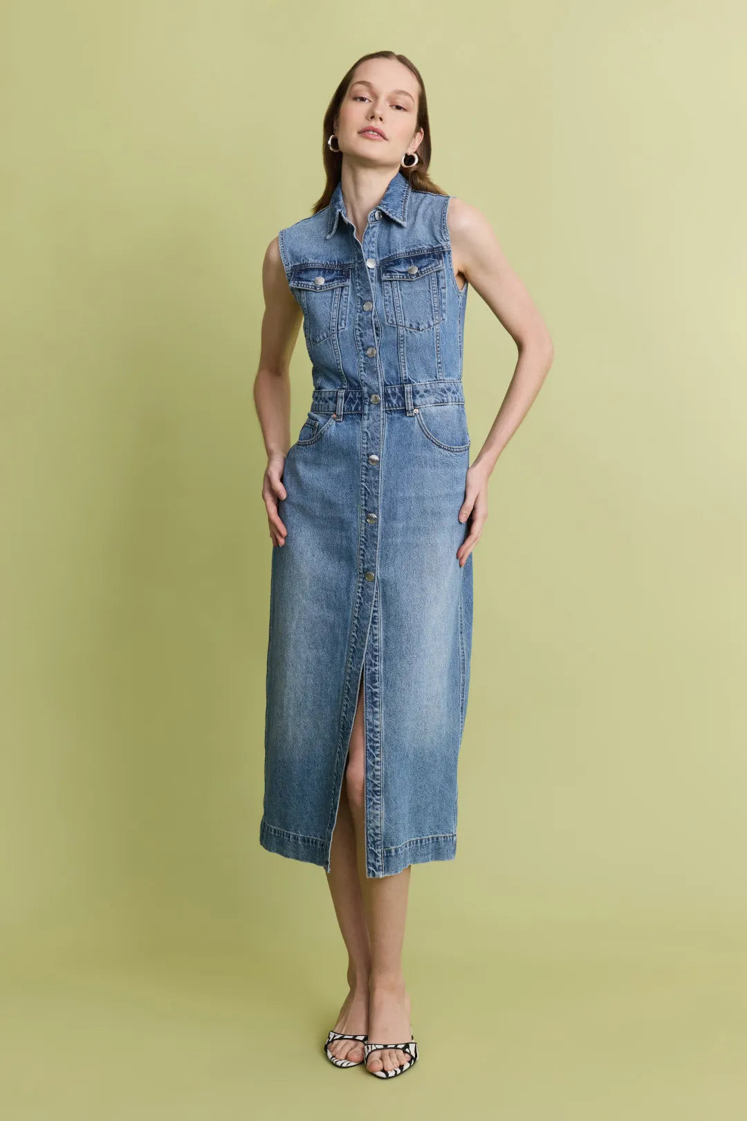 Vest Dress: Midi