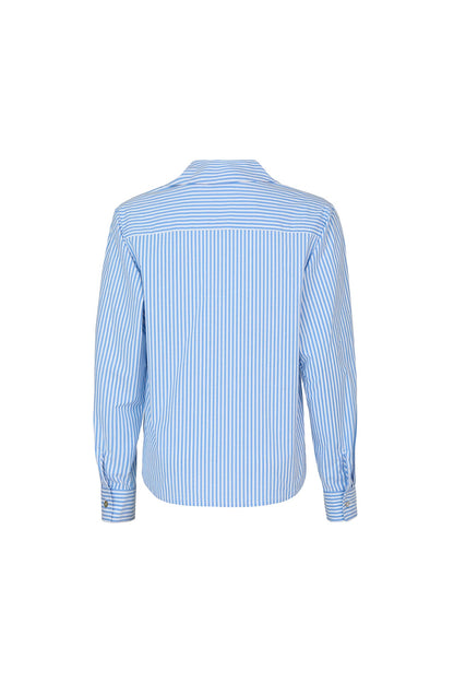 DANIELA SHIRT BLUE AND WHITE STRIPES